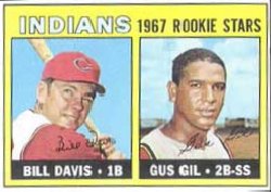 1967 Topps Baseball Cards      253     Rookie Stars-Bill Davis-Gus Gil RC